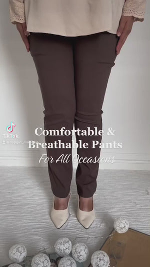 Pant without Zipper - Light Brown