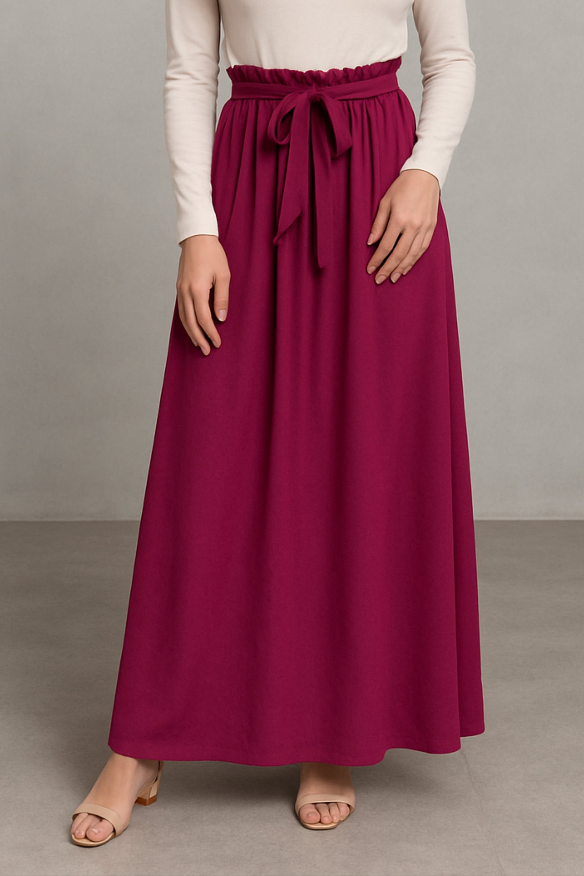 Ruby Chiffon Skirt - Purple