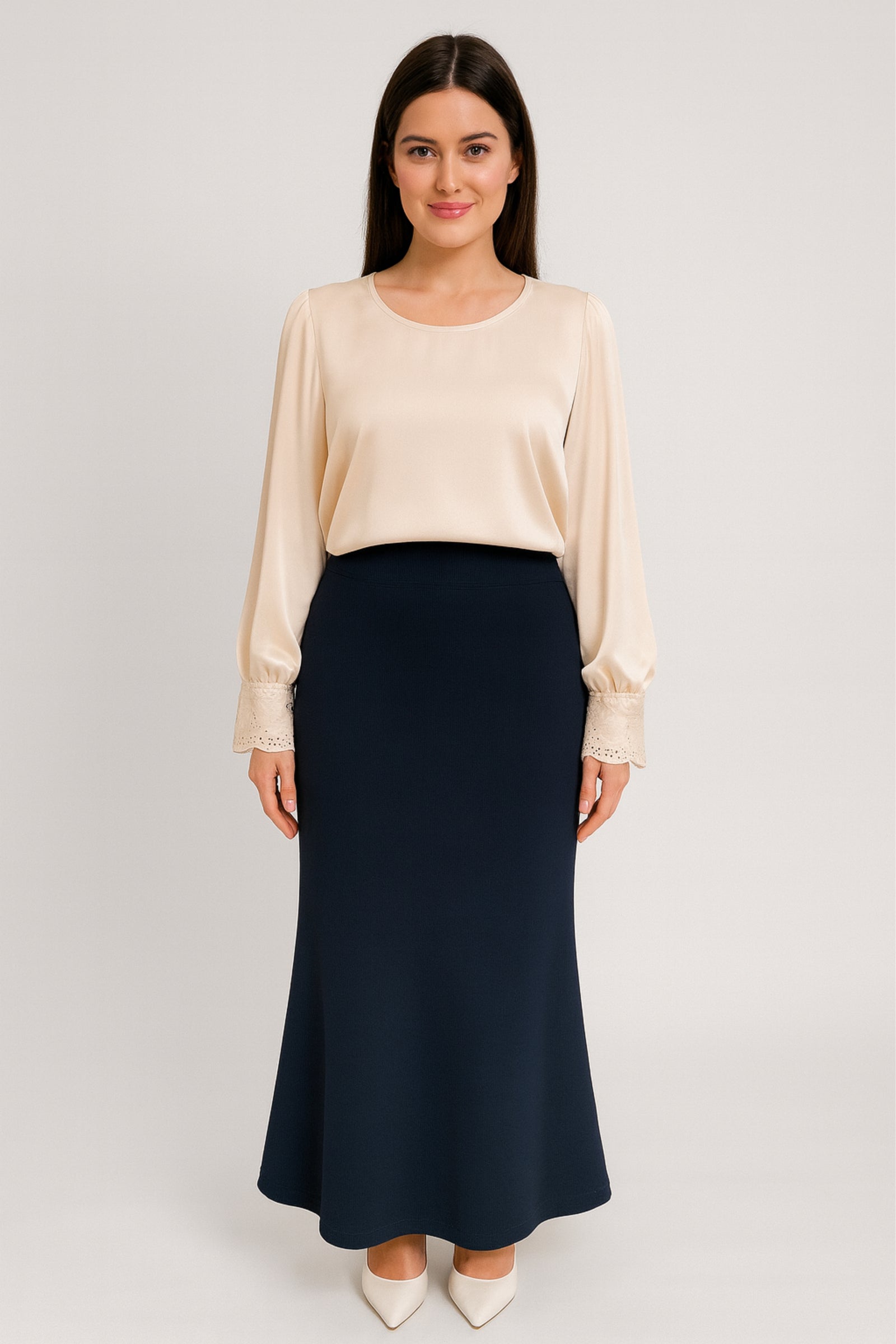 Stretchable Skirt - Blue