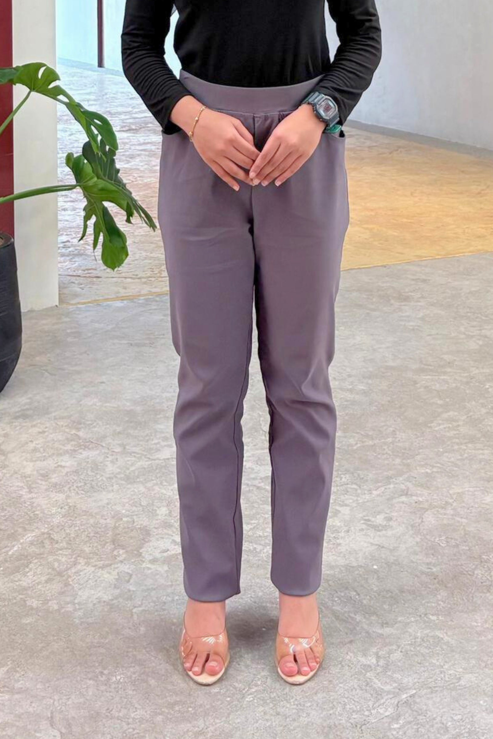 Slim Fit Pant - Light Grey