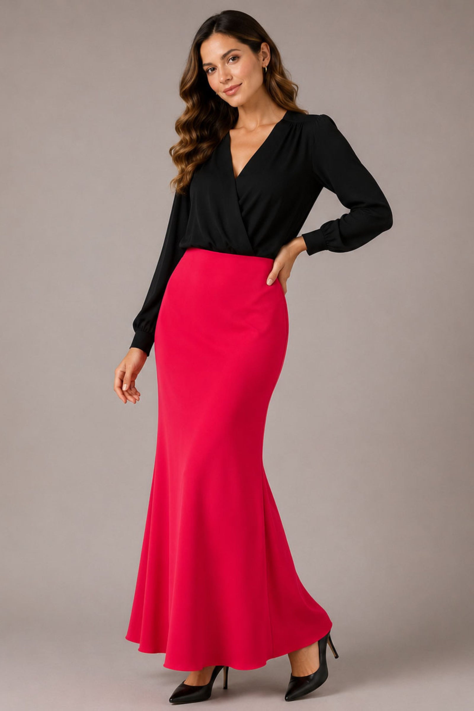 Plain Skirt Duyung - Pink