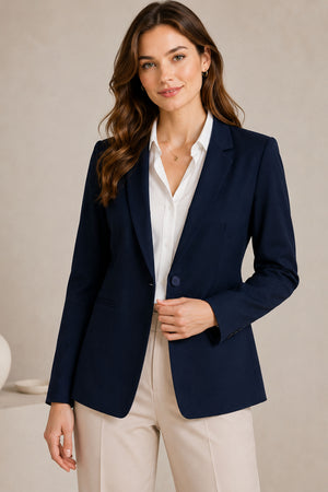 Single Button Office Blazer