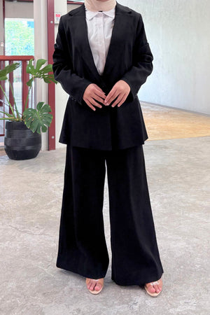 1 Button Office Blazer - Black (New)