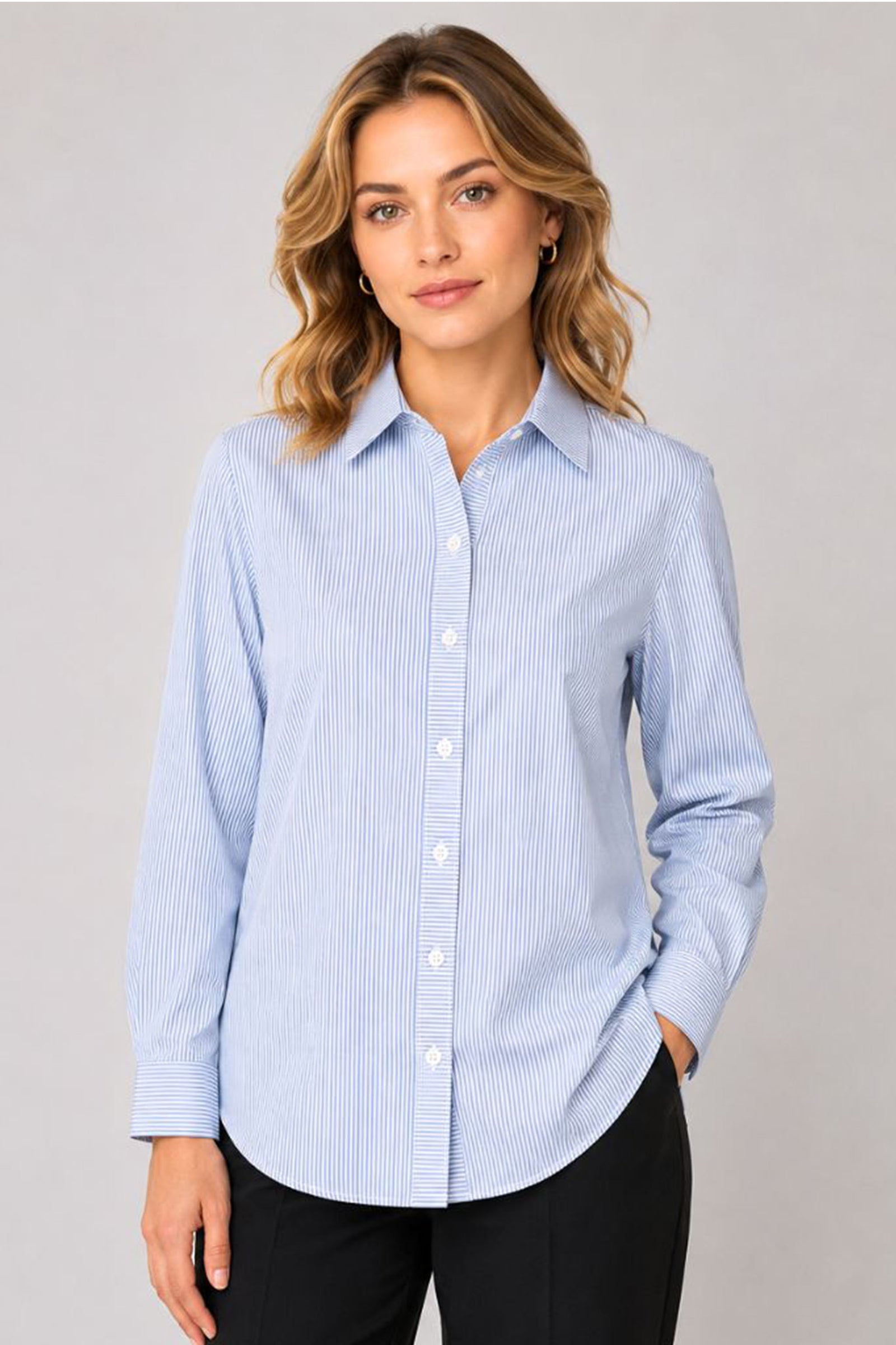Stripe Office Blouse