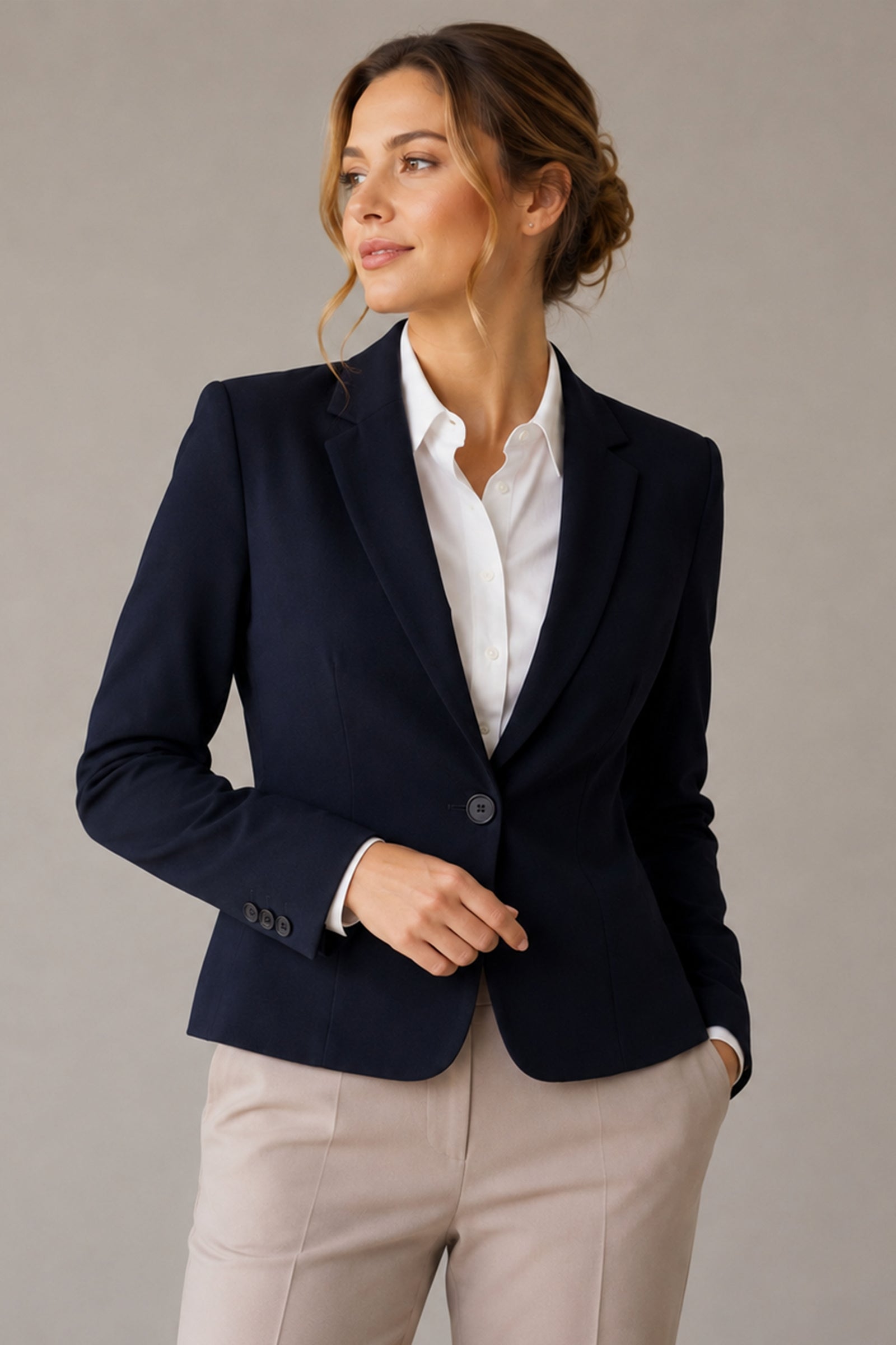 Office Blazer - Dark Blue