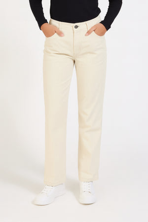 Cotton Jeans - Cream