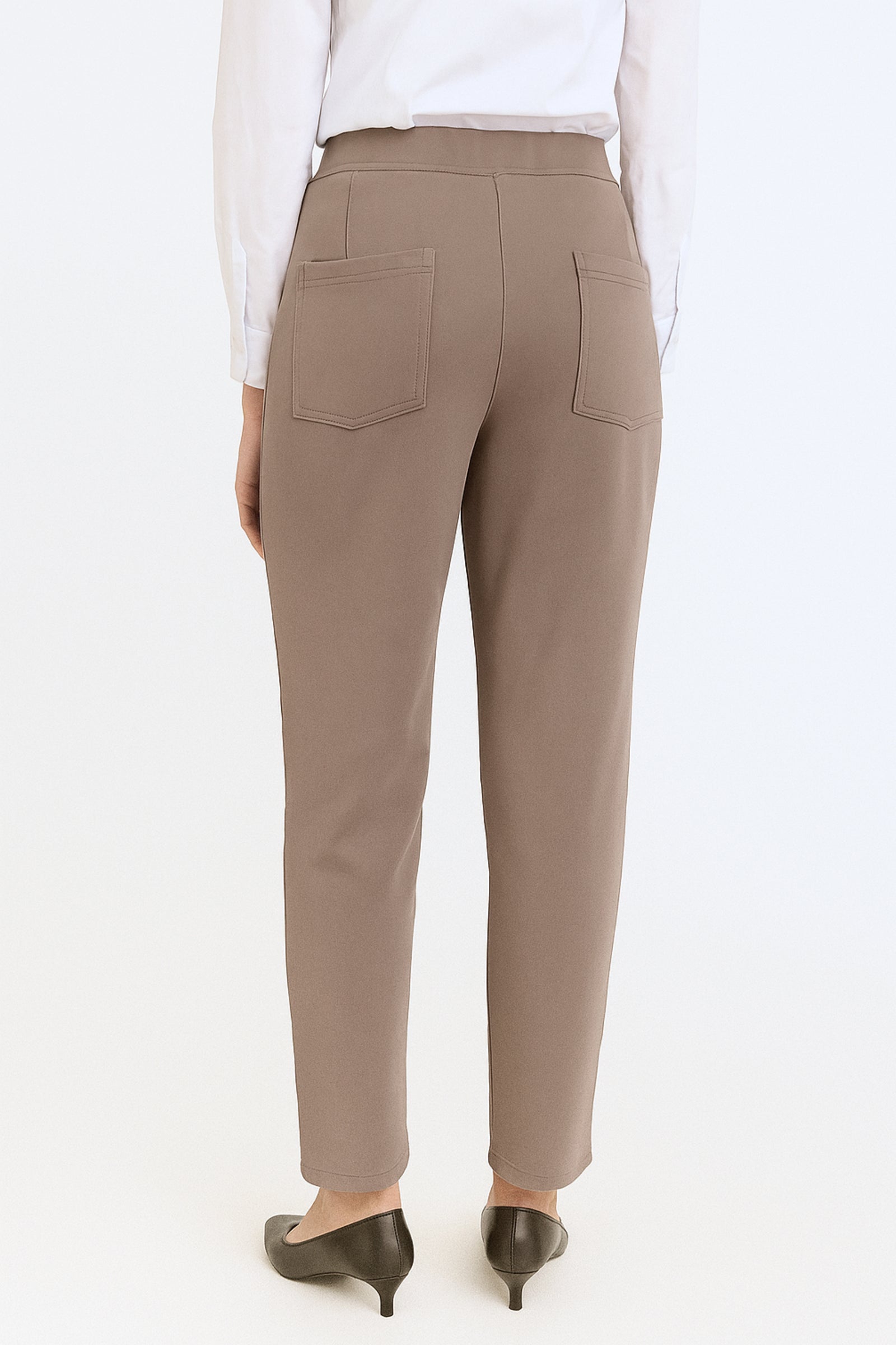 Stretchable Office Pants without Zipper - Khaki