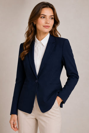 Single Button Office Blazer