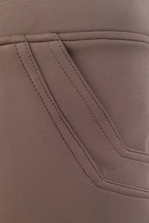 Stretchable Office Pants without Zipper - Khaki