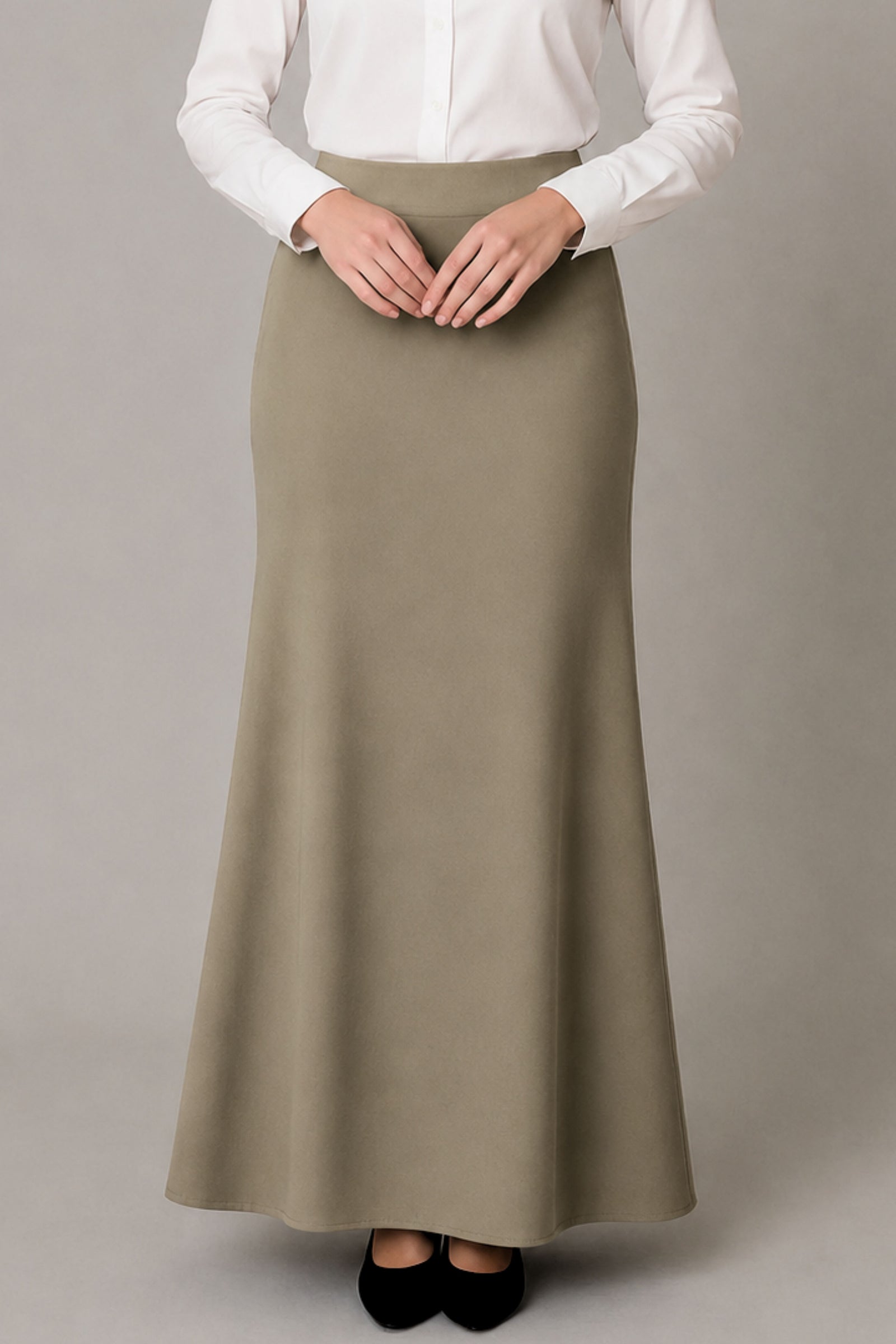 Office Skirt - Khaki