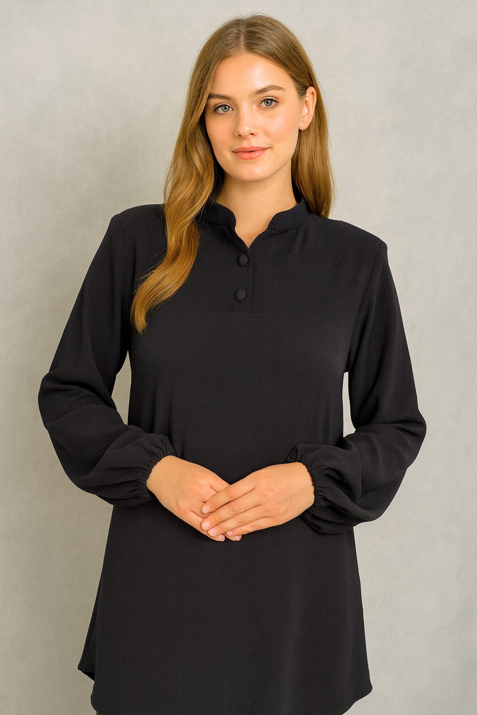 Plain Long Blouse