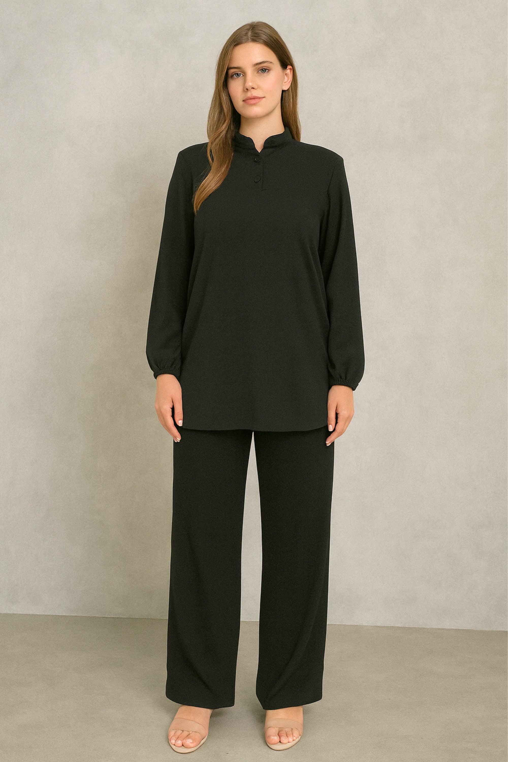 Plain Long Blouse
