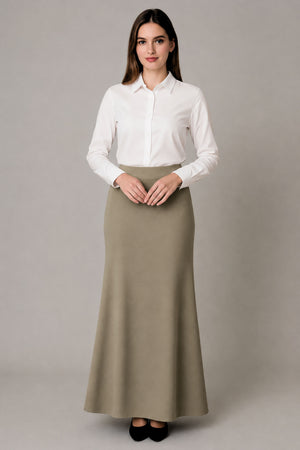 Office Skirt - Khaki