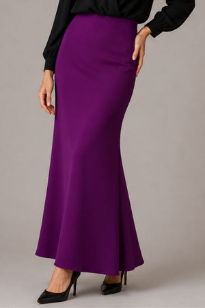 Plain Skirt Duyung - Purple