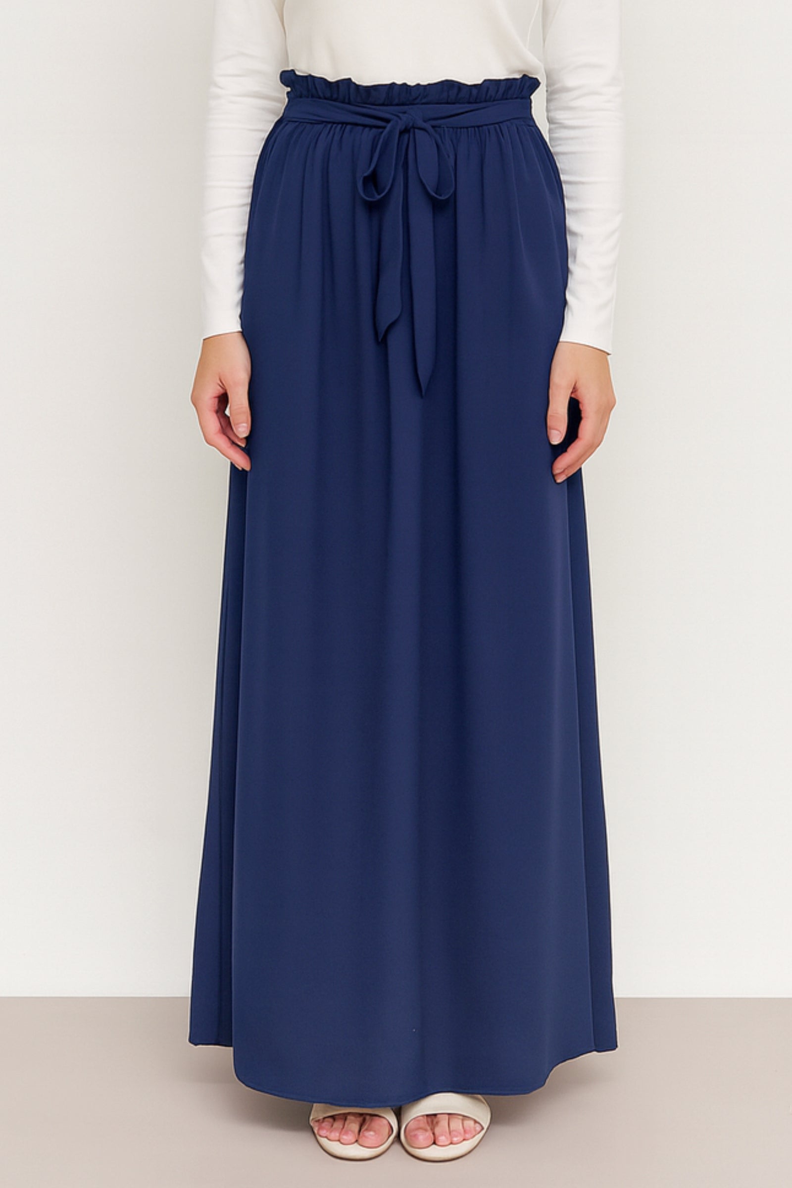 Ruby Chiffon Skirt - Dark Blue