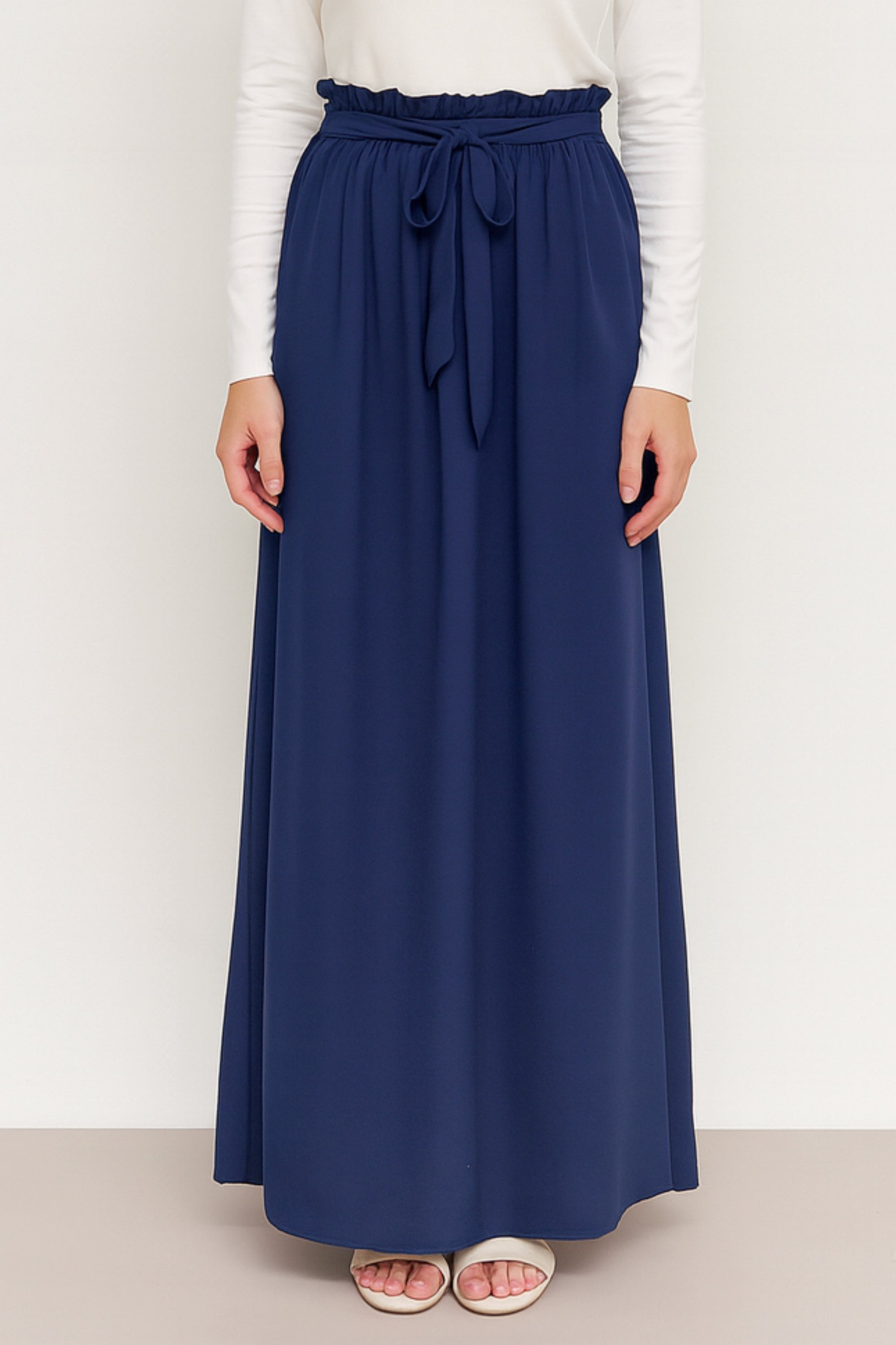 Ruby Chiffon Skirt - Dark Blue