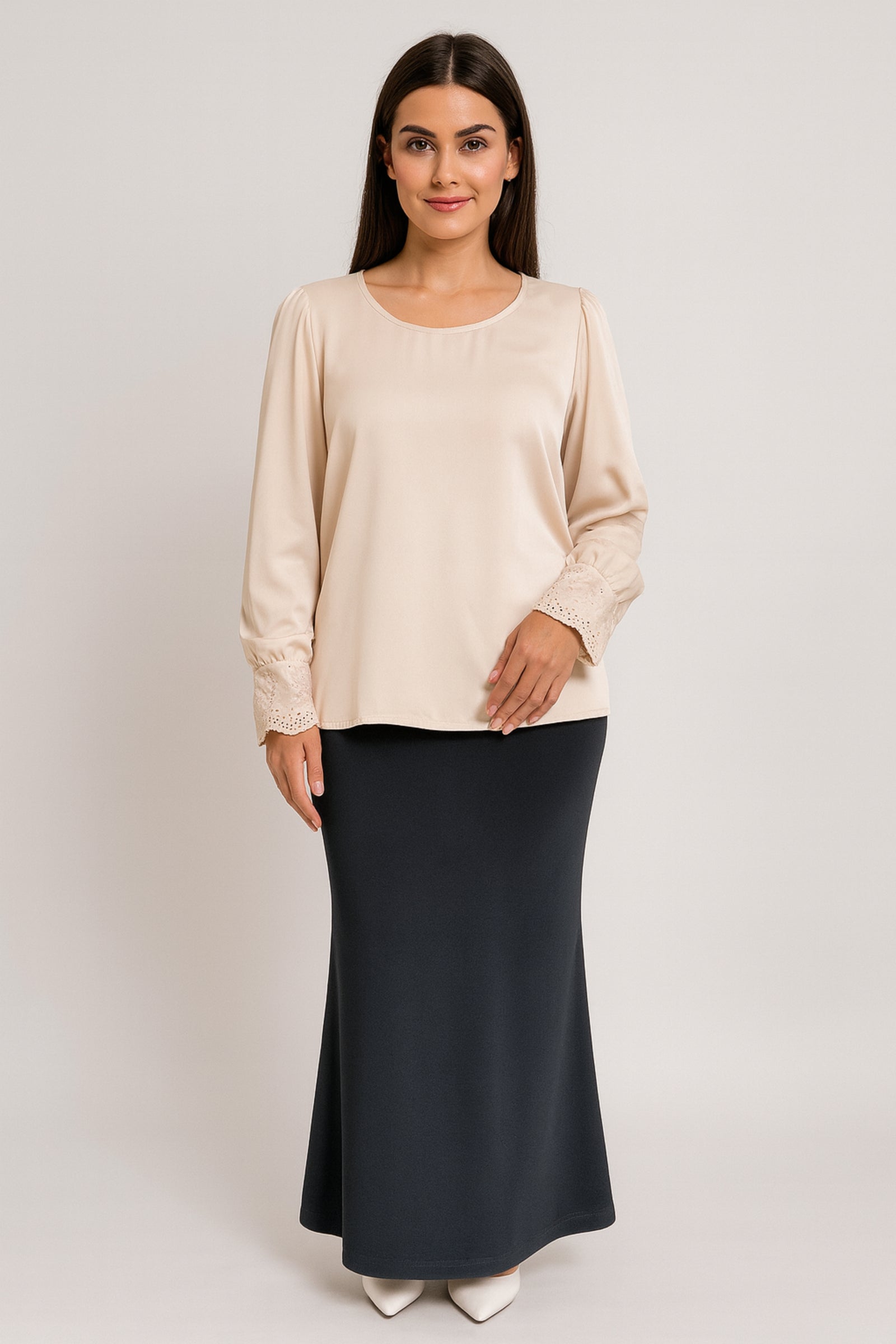 Stretchable Skirt - Grey