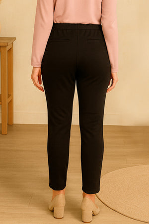 Stretchable Pant without Zipper - Black