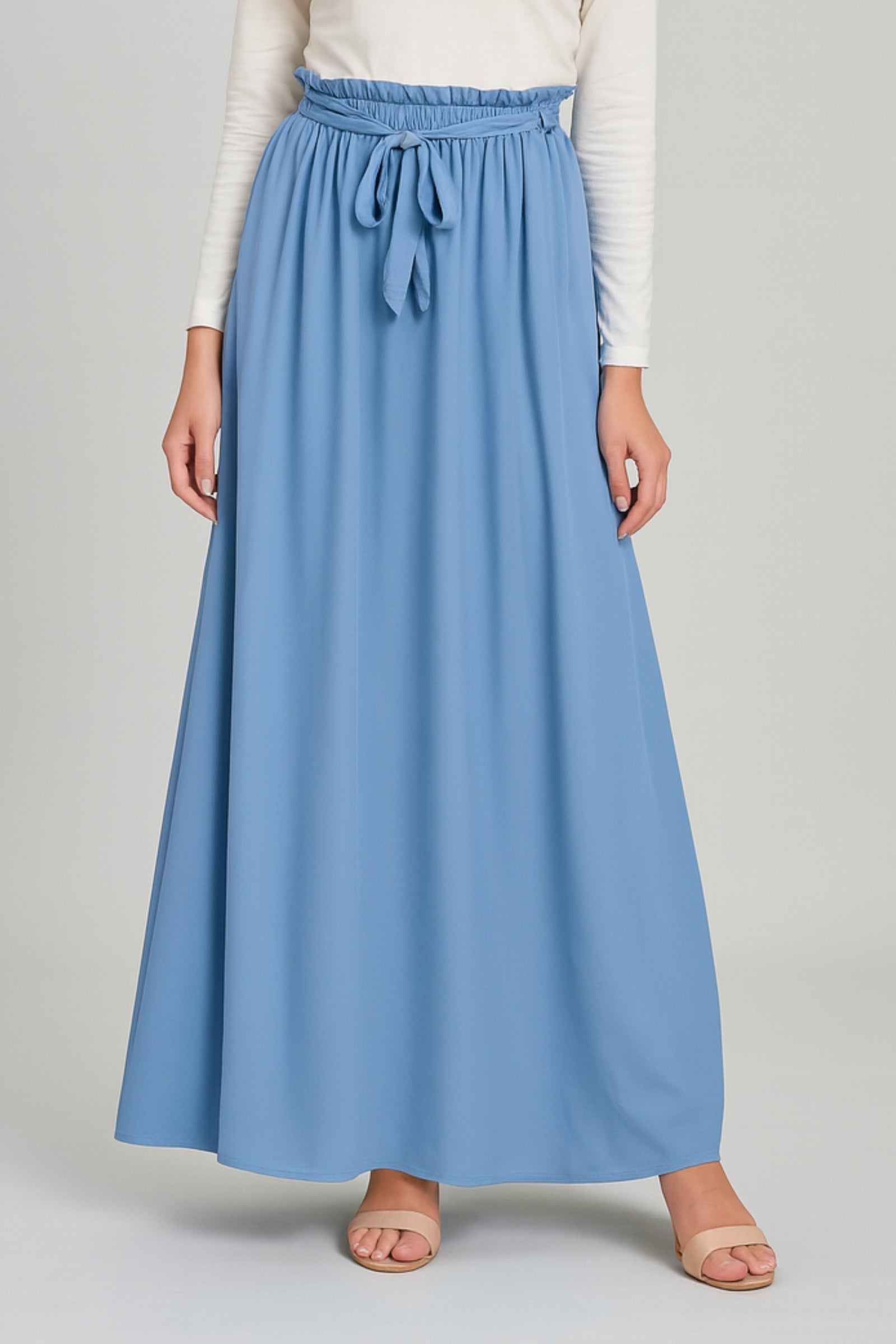 Ruby Chiffon Skirt - Light Blue