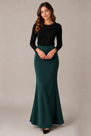 Plain Skirt Duyung - Emerald Green