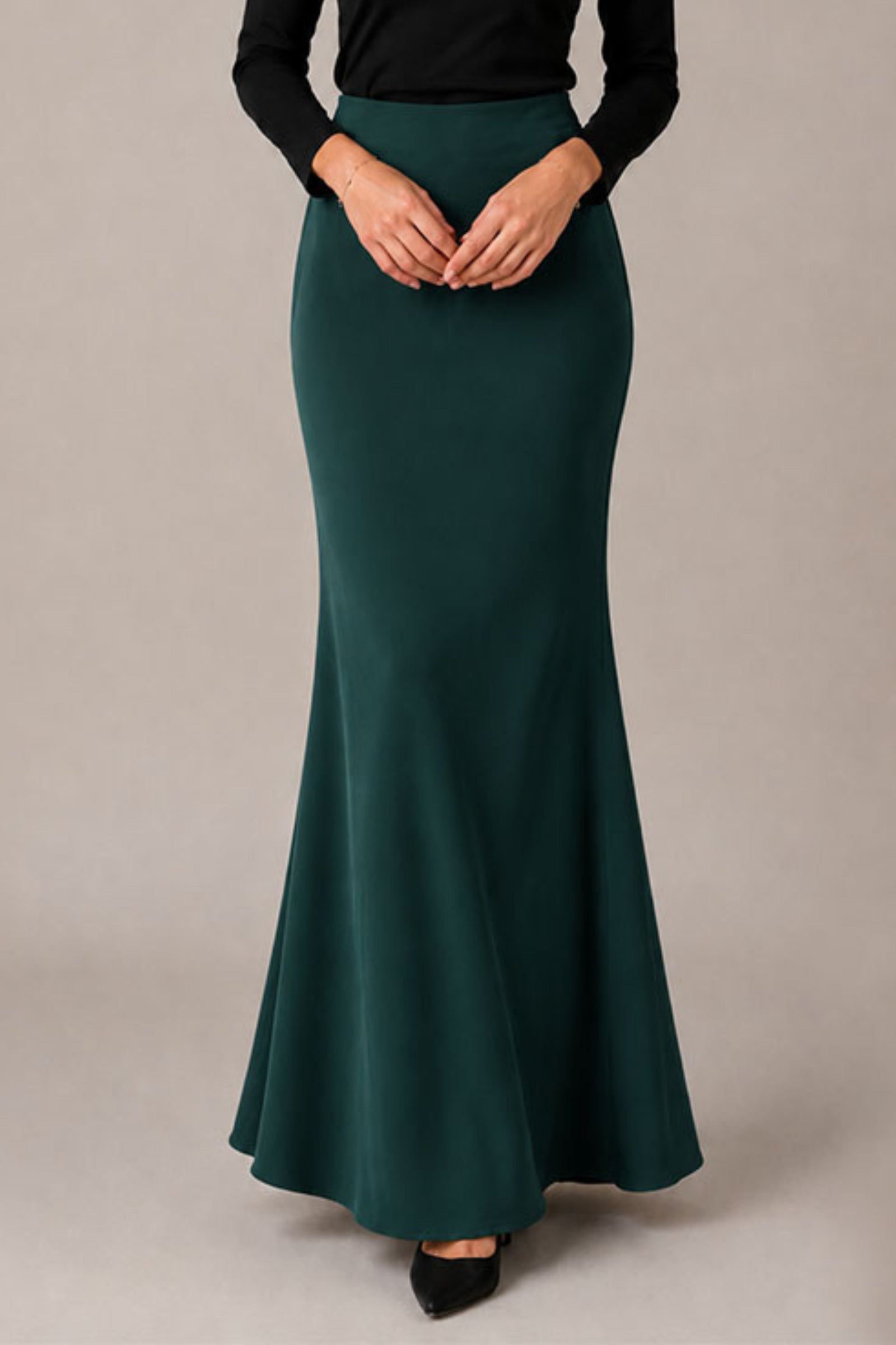 Plain Skirt Duyung - Emerald Green