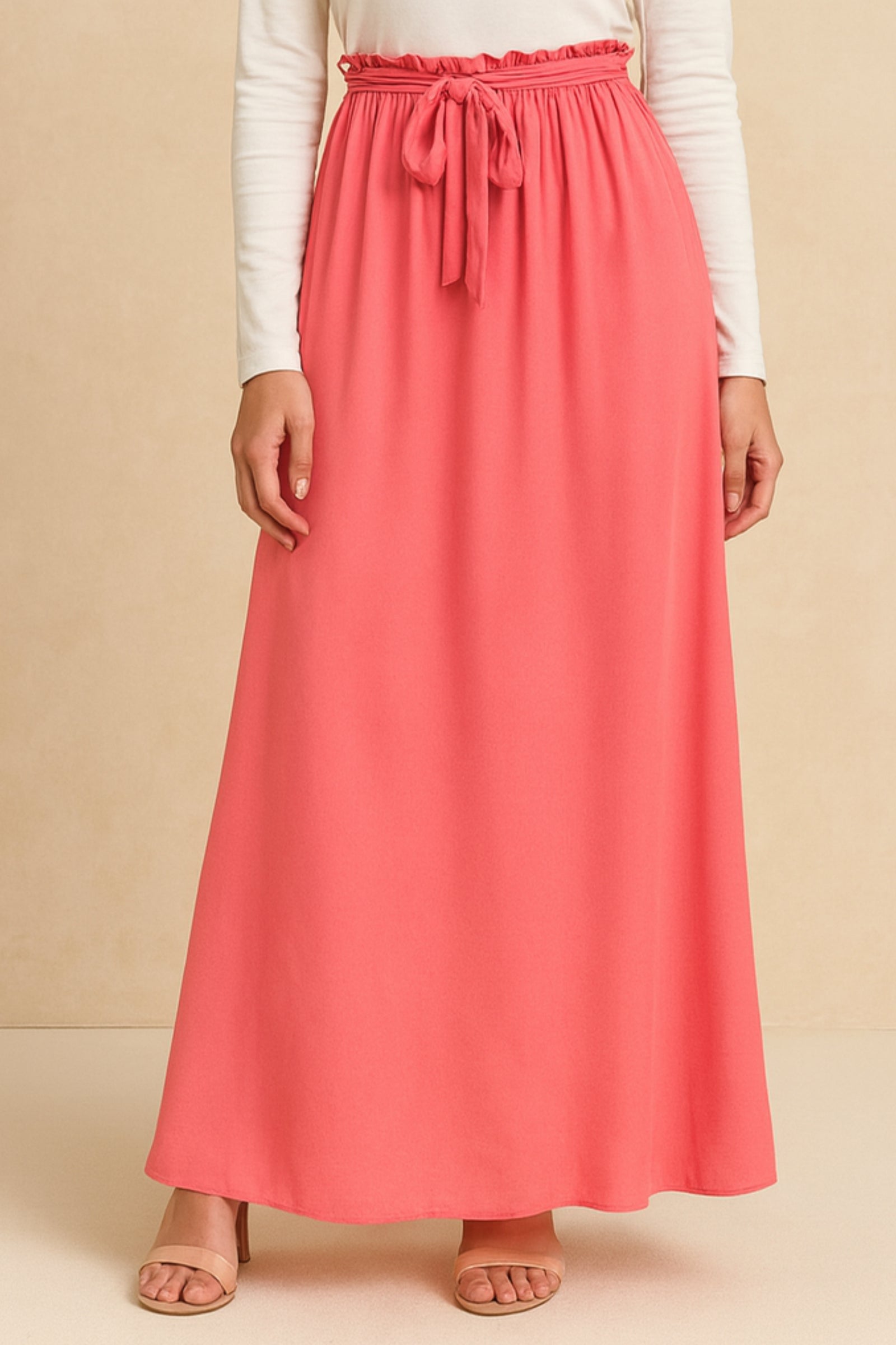 Ruby Chiffon Skirt - Orange