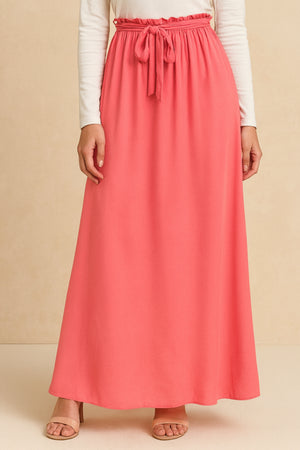 Ruby Chiffon Skirt - Orange