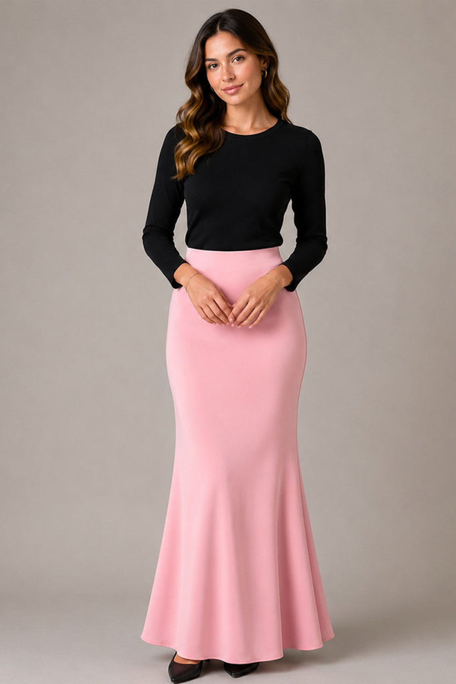 Plain Skirt Duyung - Pink
