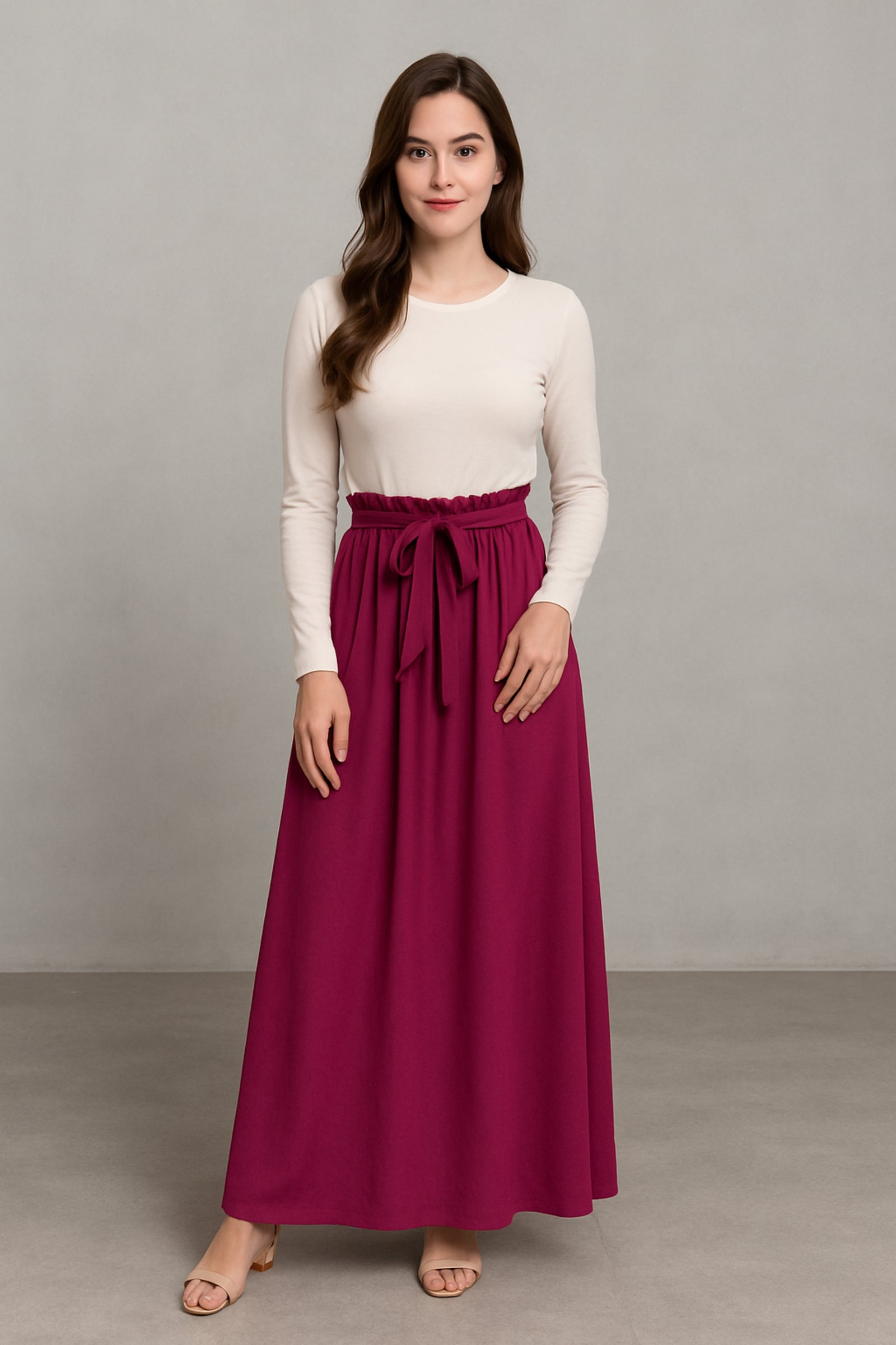 Ruby Chiffon Skirt - Purple