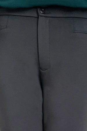 Stretchable Boot Cut Office Pants - Grey