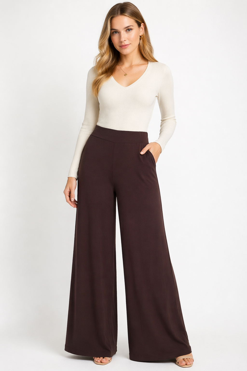 Palazzo Pant - Brown