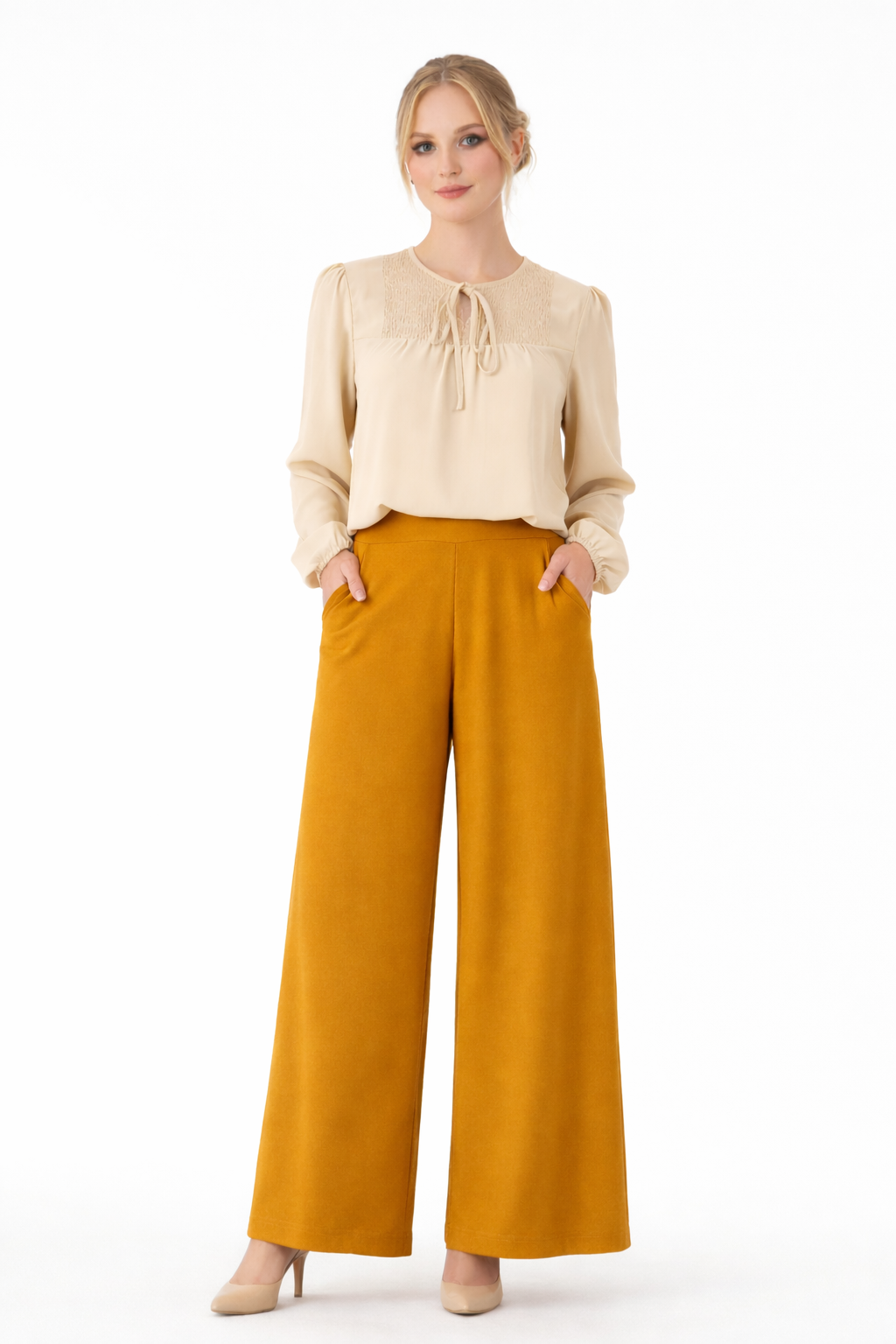 Palazzo Pant - Mustard