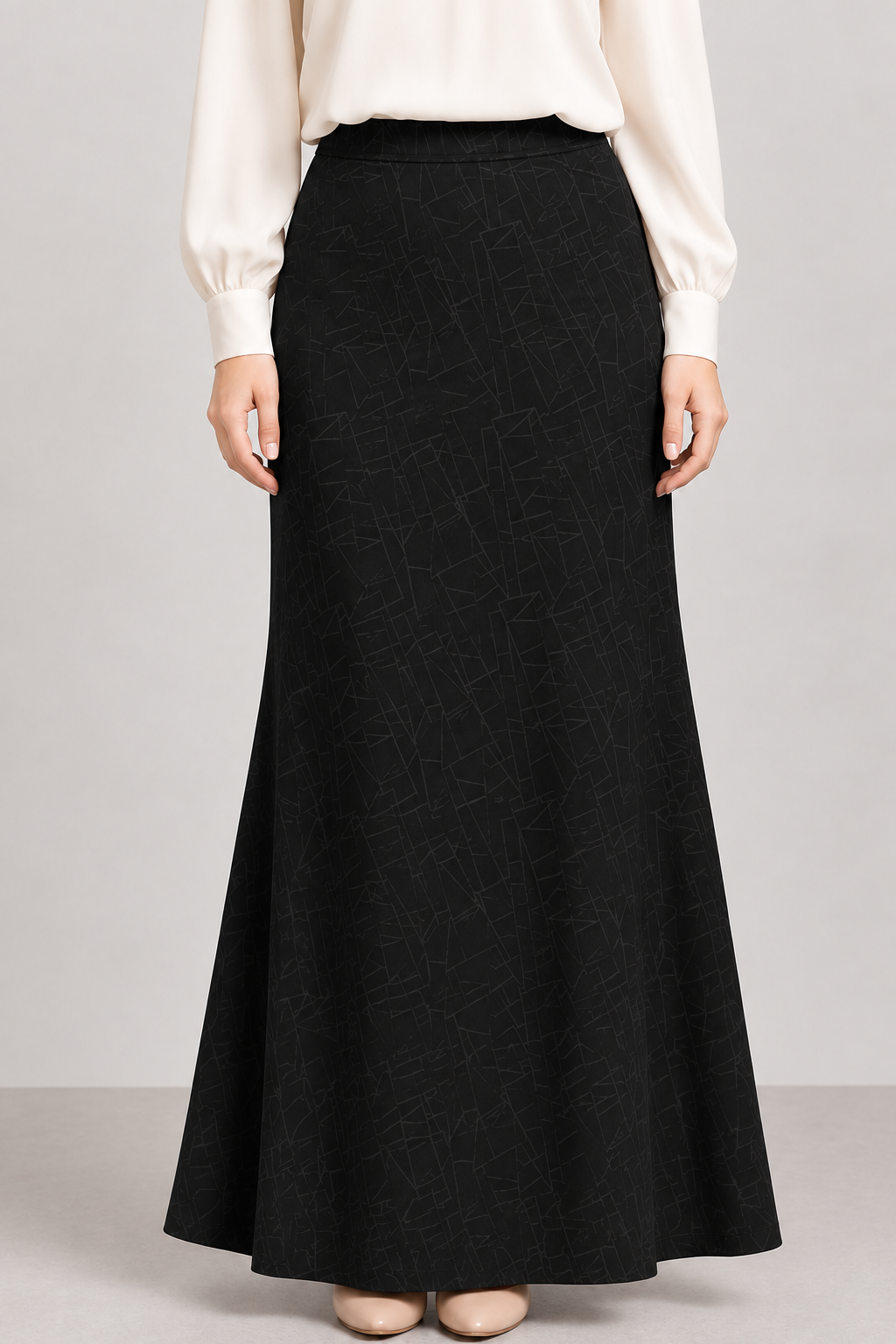 Squa Stretchable Skirt - Black