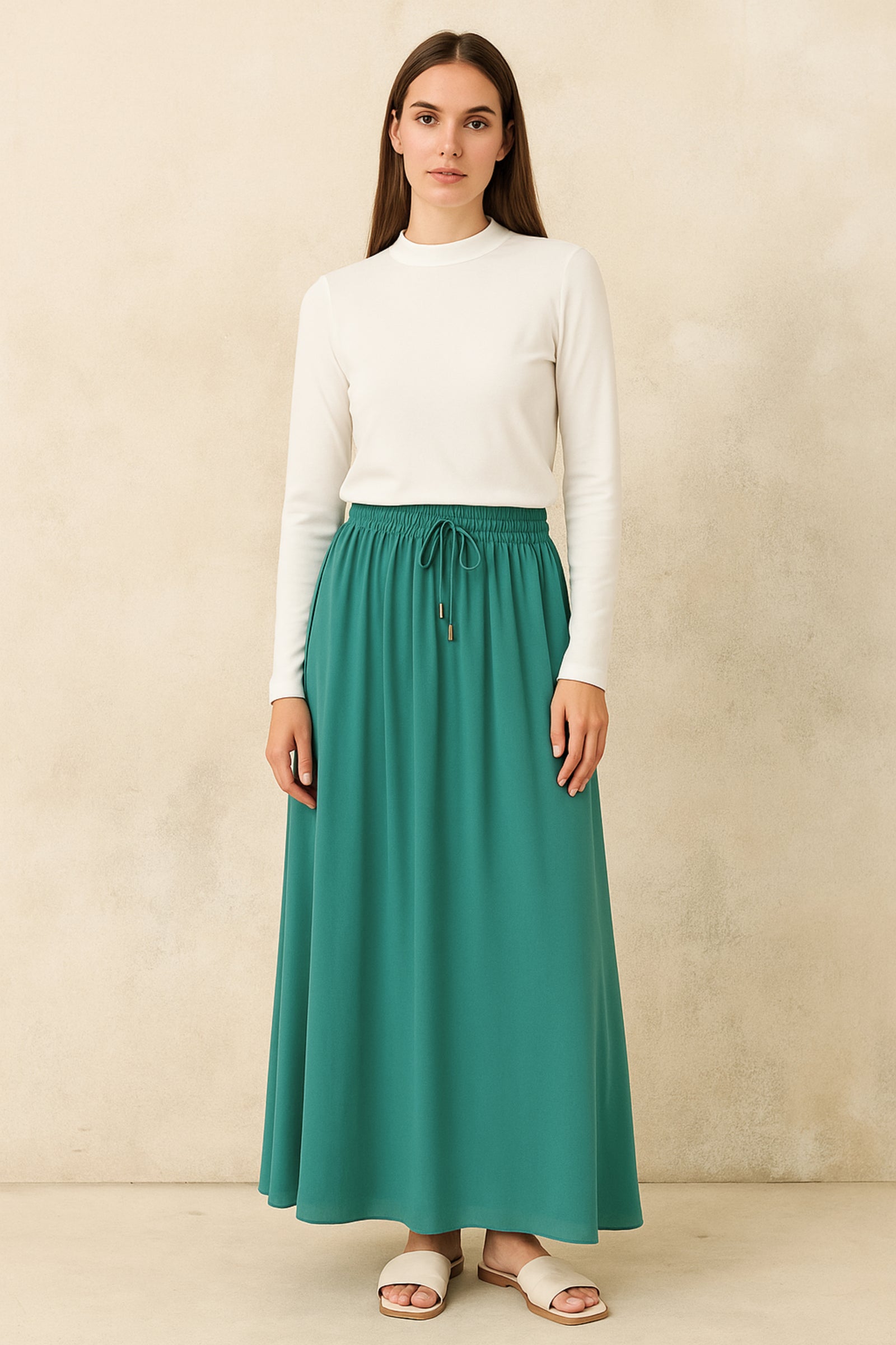 Wonder Chiffon Skirt - Green