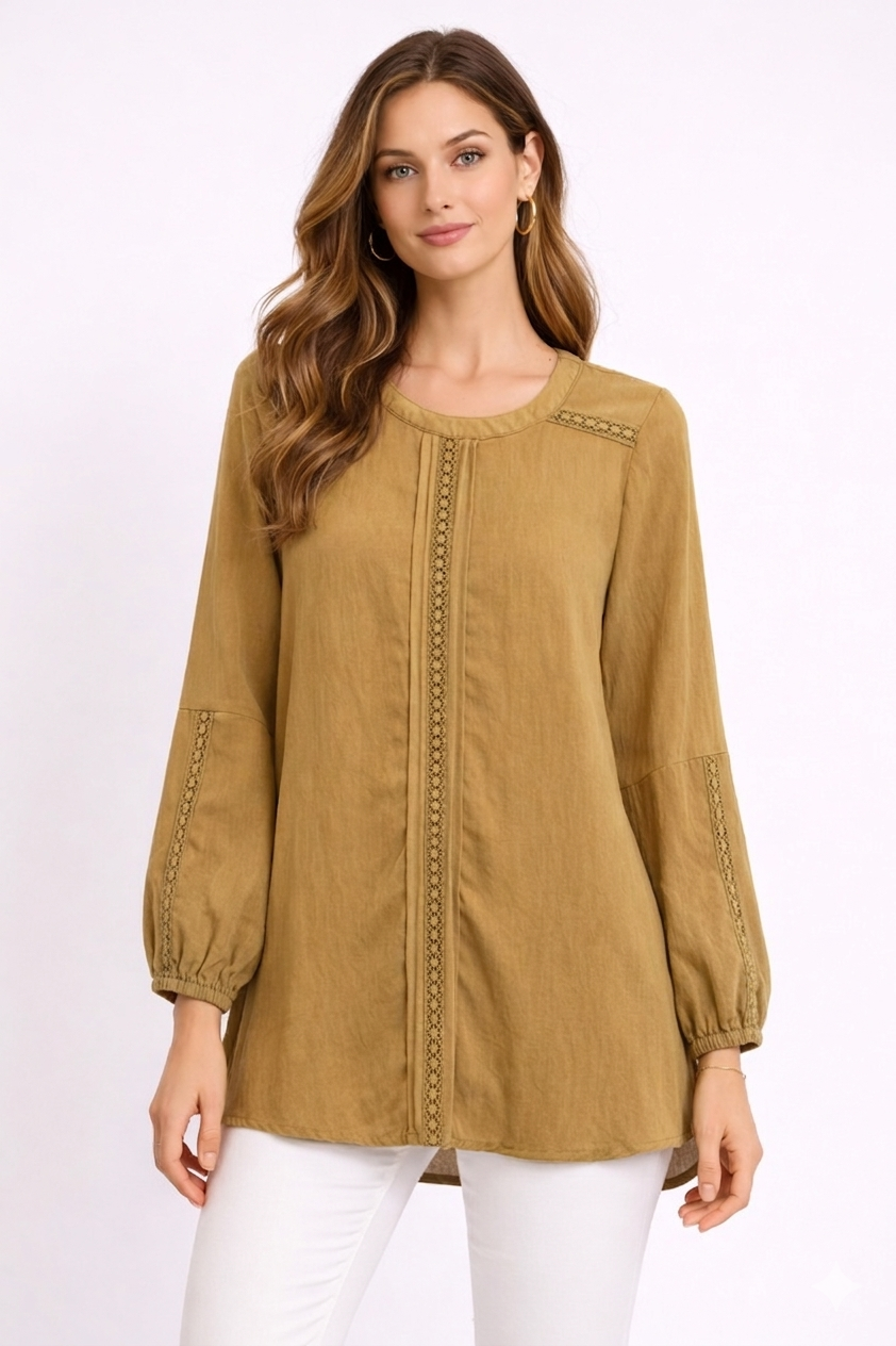Eirian Cotton Linen Blouse