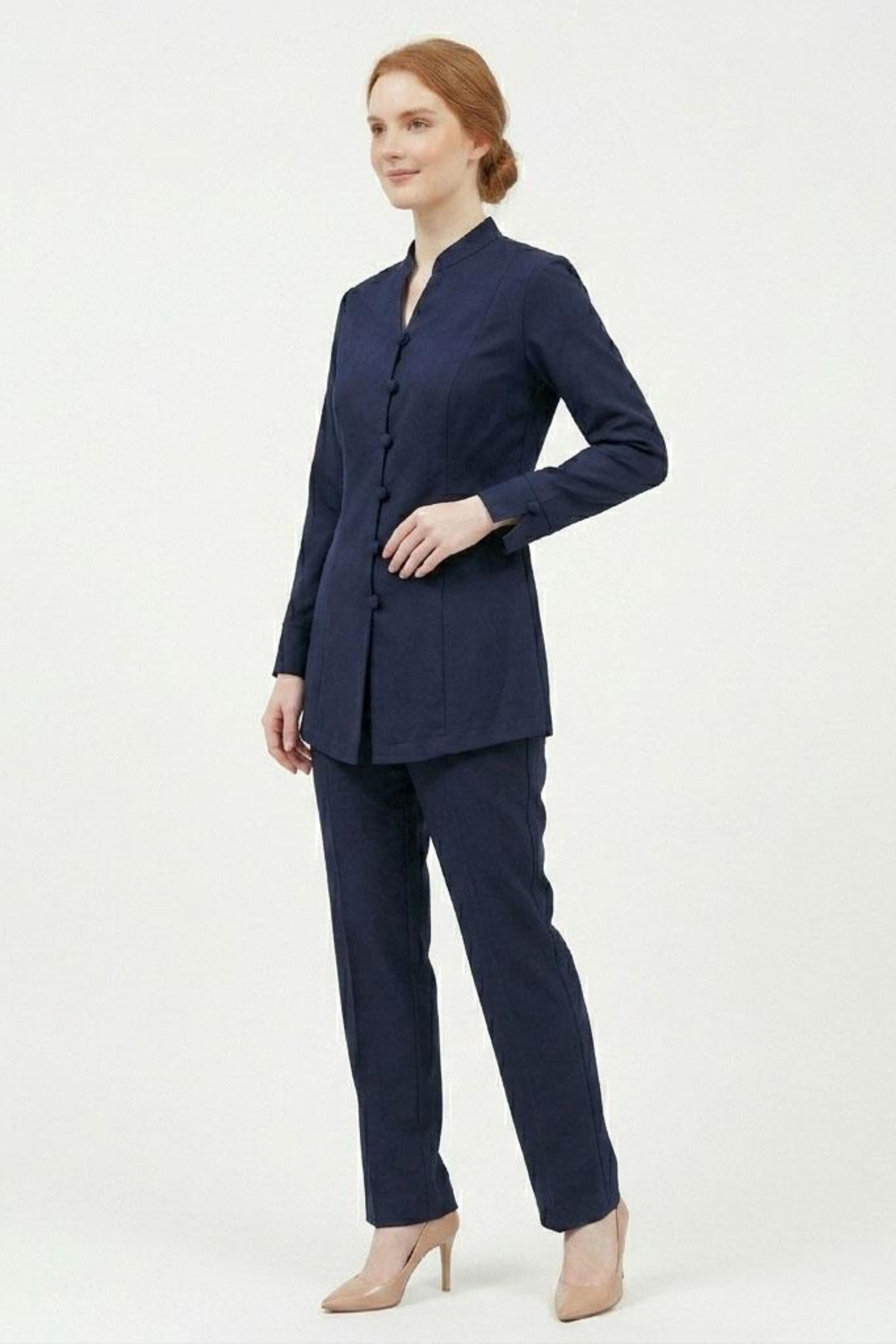 Lux Office Blouse - Blue