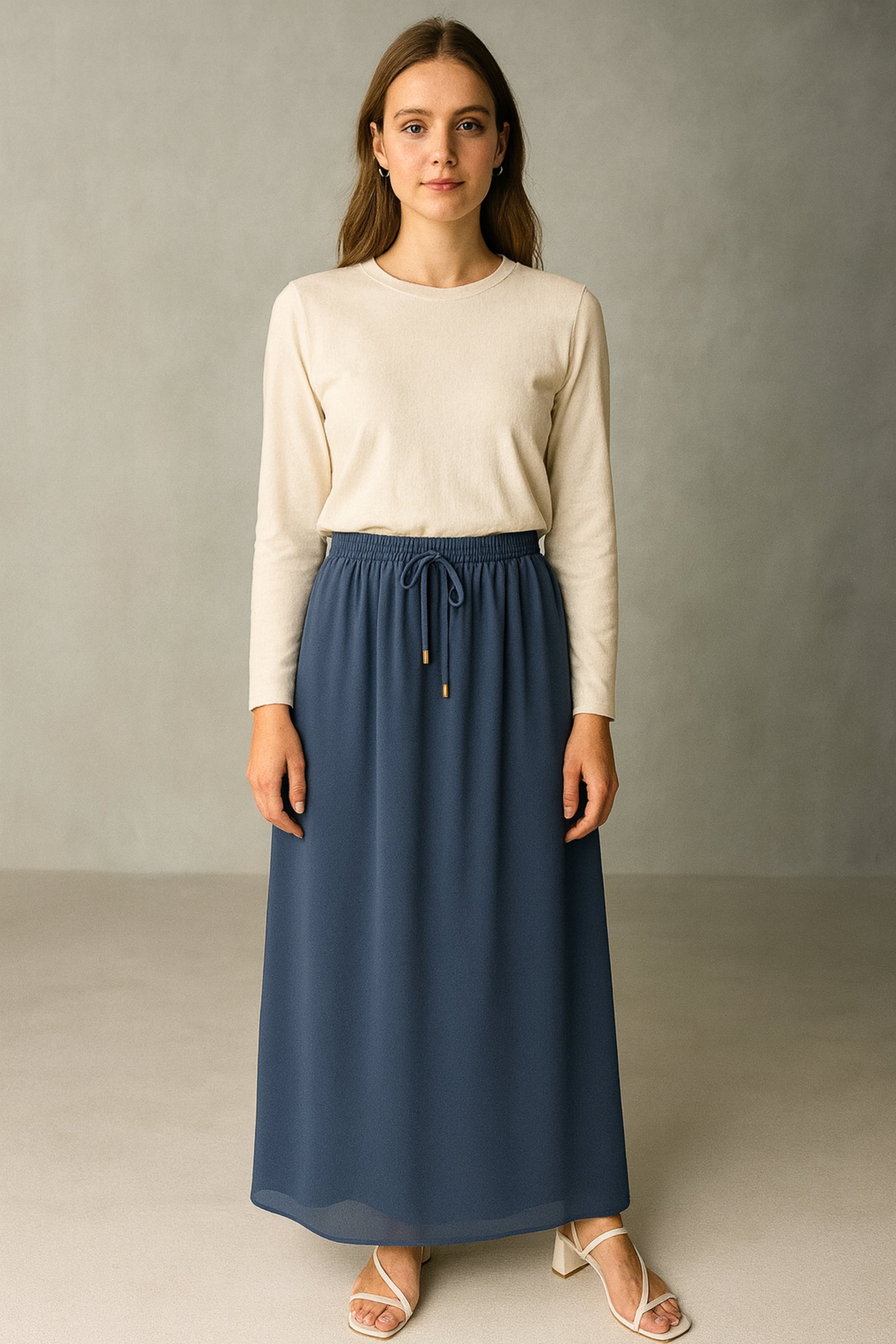 Wonder Chiffon Skirt - Blue