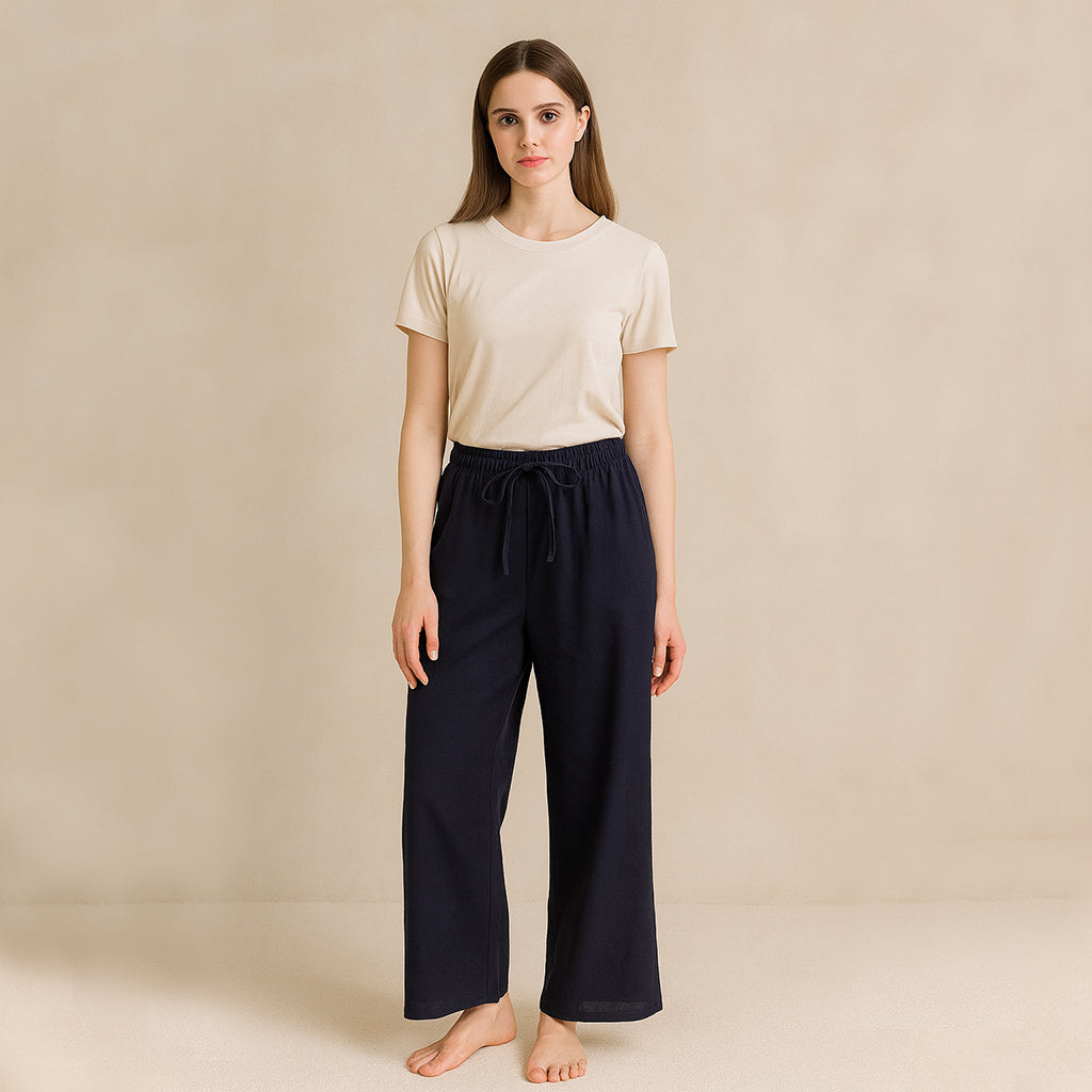 Cotton Linen Long Pants