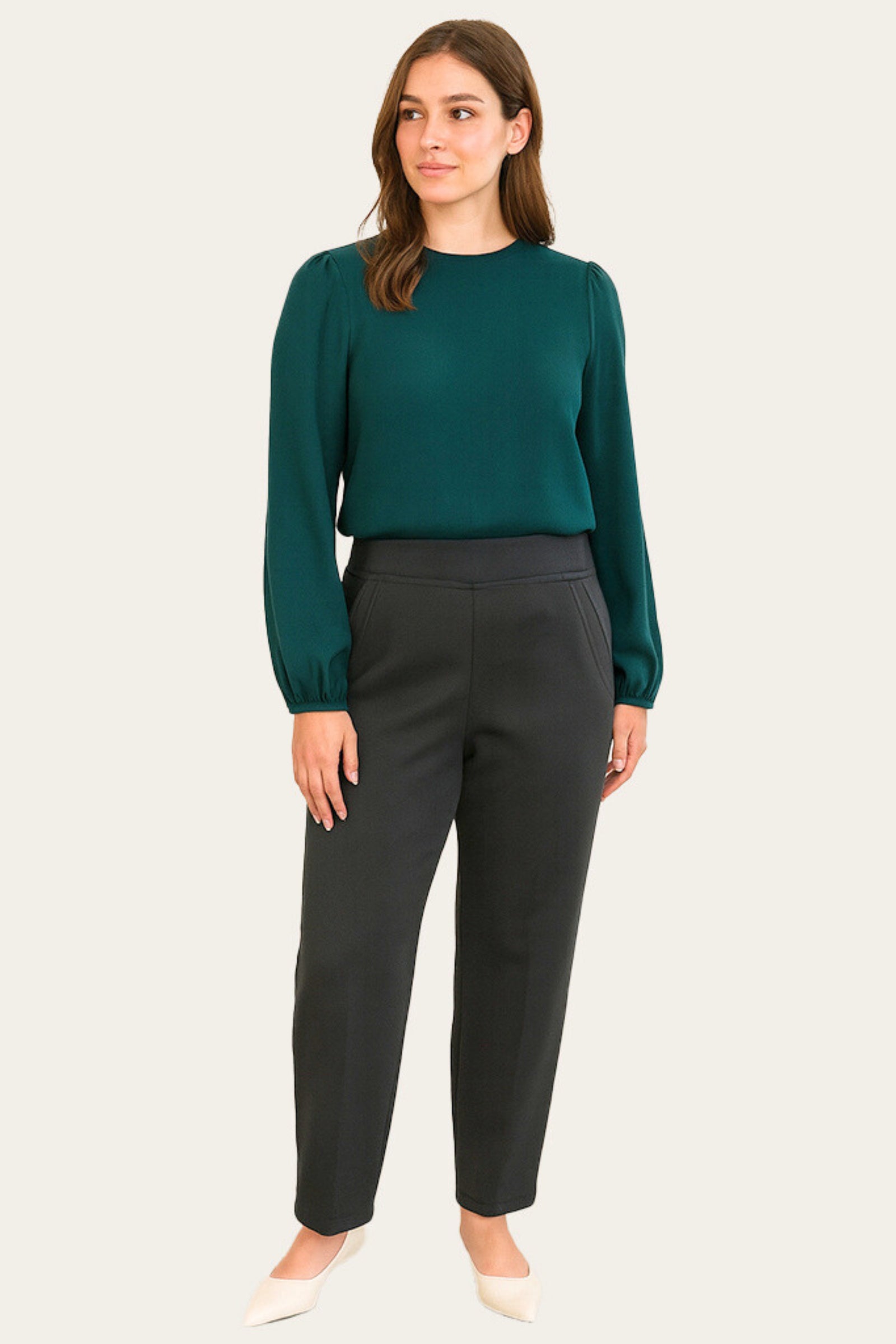 Stretchable Office Pants without Zipper - Grey