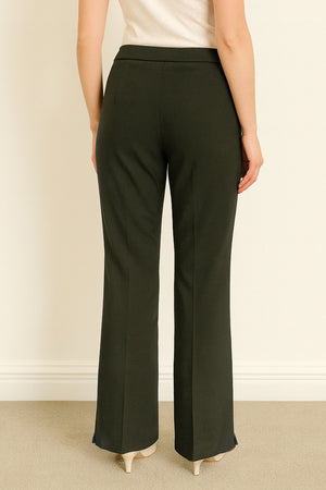 Stretchable Straight Cut Office Pants - Grey