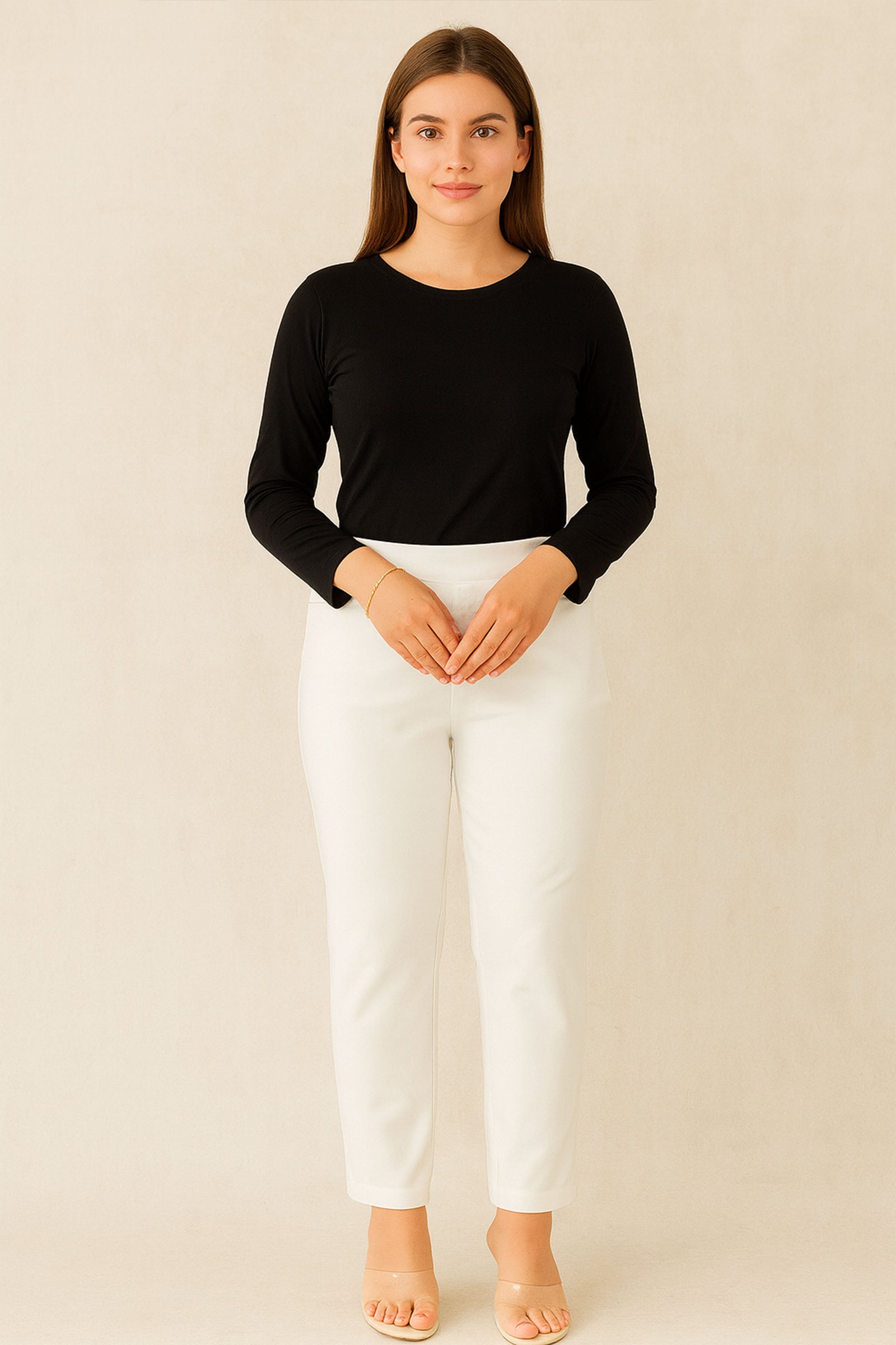 Slim Fit Pant - White