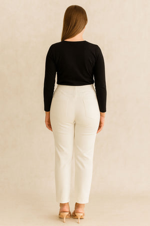 Slim Fit Pant - White