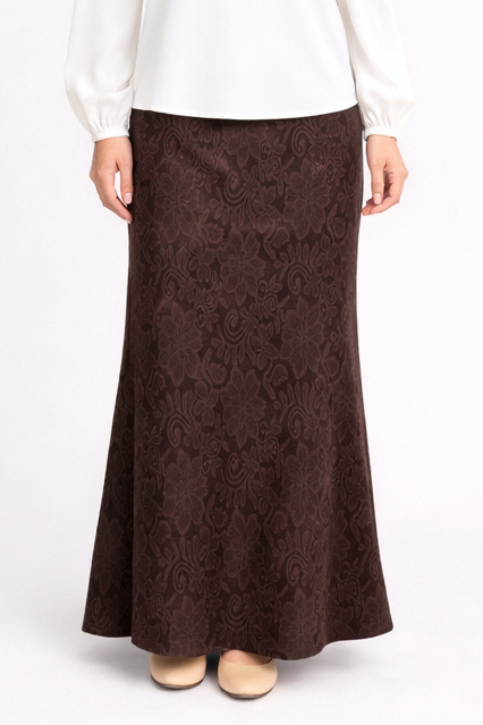 Esme Stretchable Skirt - Brown