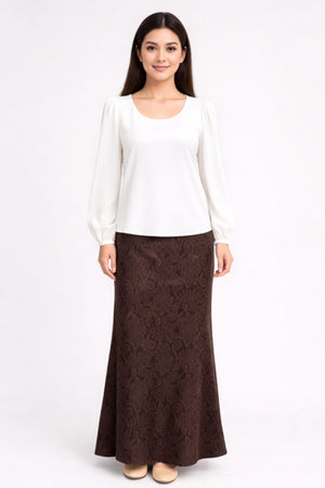 Esme Stretchable Skirt - Brown