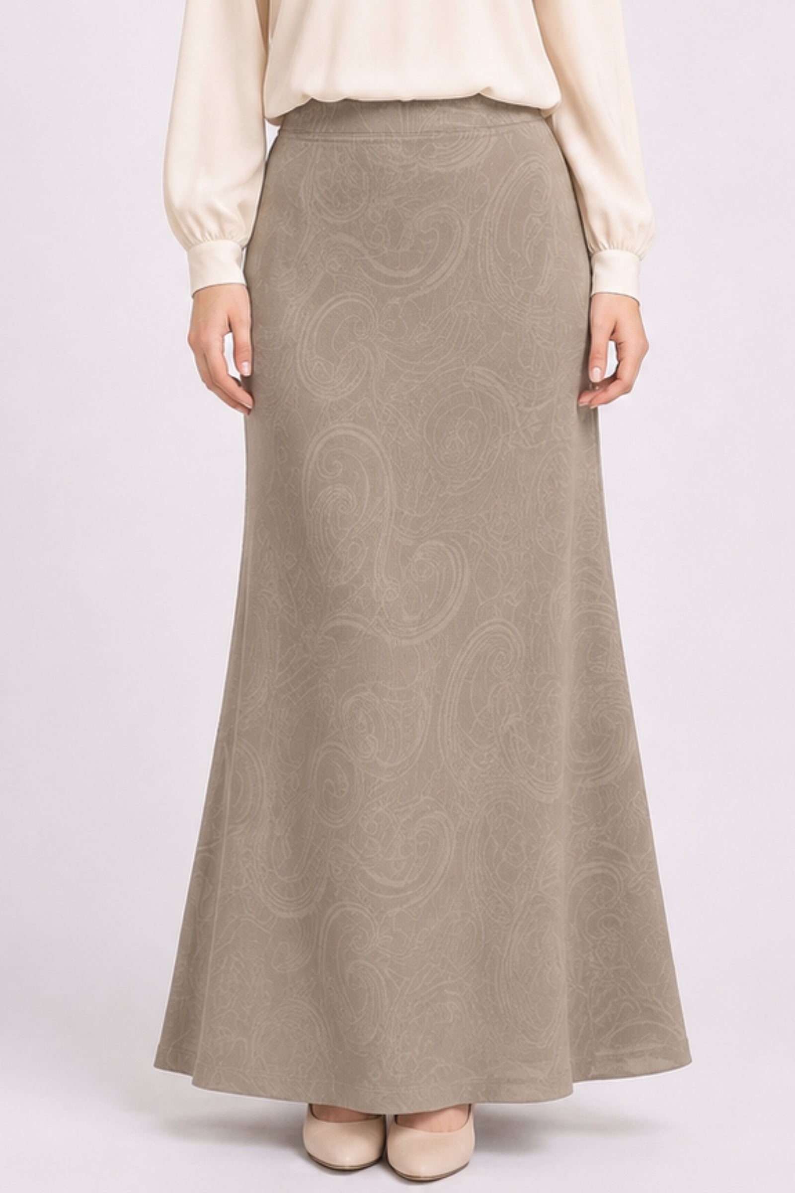 Esther Stretchable Skirt - Khaki