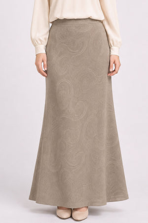 Esther Stretchable Skirt - Khaki