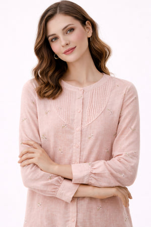 Melody Floral Embroidery Blouse