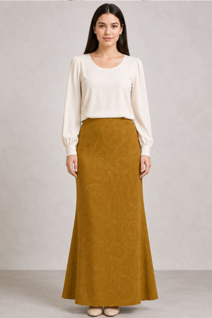 Esther Stretchable Skirt - Dark Khaki