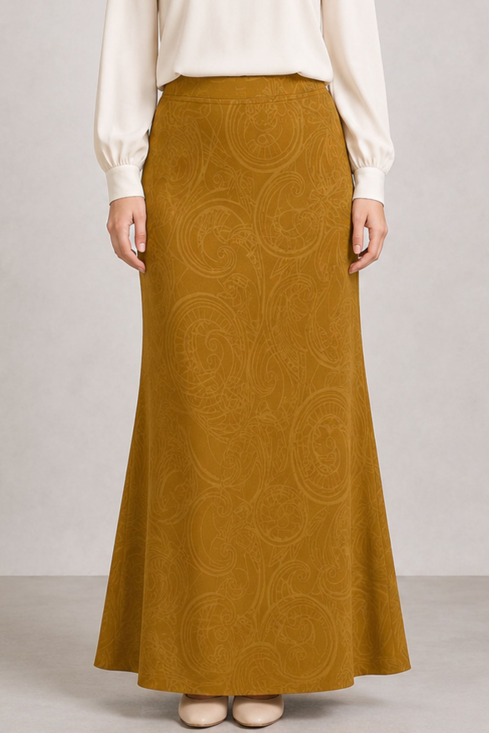Esther Stretchable Skirt - Dark Khaki