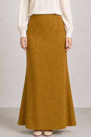 Esther Stretchable Skirt - Dark Khaki